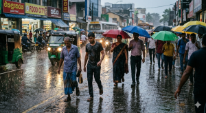අද දවල් 1න් පසු ප්රදේශ රැසකට මි.මී. 75 ට වැඩි තරමක තද වැසි අද දවල් 1න් පසු ප්රදේශ රැසකට මි.මී. 75 ට වැඩි තරමක තද වැසි