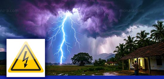 කාලගුණ අවවාදාත්මක නිවේදනය සවස් කාලයේ ප්රභල අකුණු – අවශ්ය ආරක්ෂිත පියවර ගන්න – කාලගුණ දෙපාර්තමේන්තුව කාලගුණ අවවාදාත්මක නිවේදනය සවස් කාලයේ ප්රභල අකුණු – අවශ්ය ආරක්ෂිත පියවර ගන්න – කාලගුණ දෙපාර්තමේන්තුව