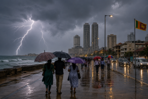දිවයිනේ ප්රදේශ කිහිපයකට මි.මී. 75 ඉක්මවූ තද වැසි