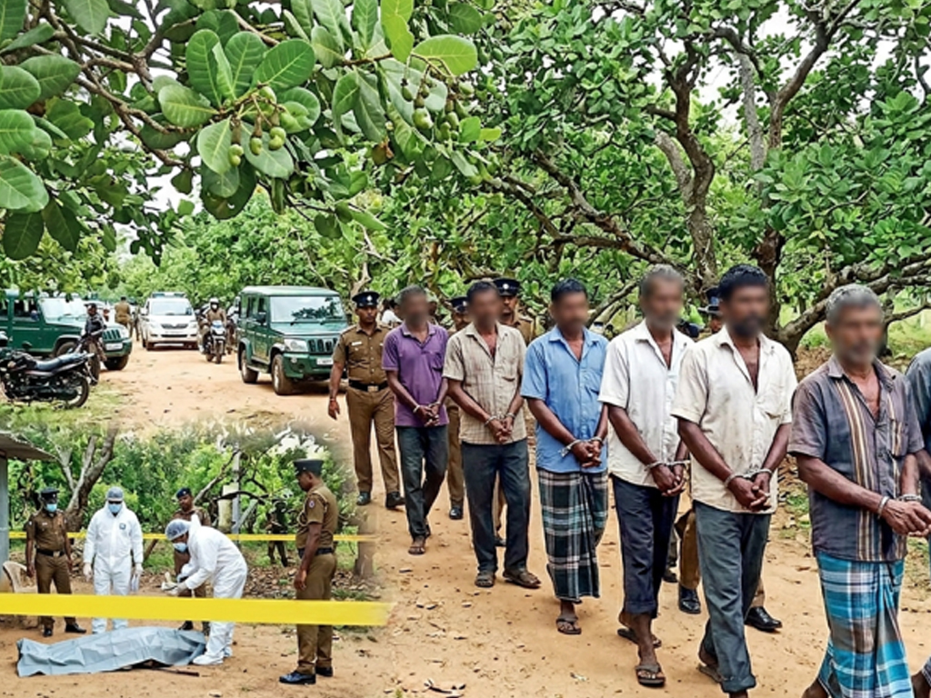 කජු වත්තේ ඝාතනයකට මුරකරුවන් 08 ක් අත්අඩංගුවට